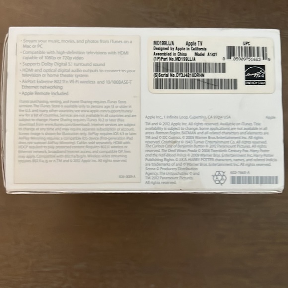 Apple TV in original Box and remote - Picture 3 of 5
